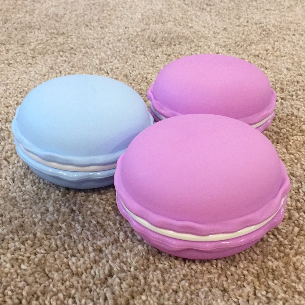 Large Purple Macaron Jewelry Case